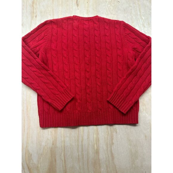 Lauren Ralph Lauren Red Cable Knit Sweater - Picture 5 of 7